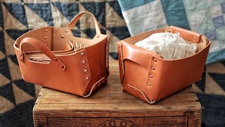 How to Make Elegant Leather Baskets (WITH PATTERN)