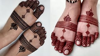 Easy simple feet👣 mehndi design | Leg mehndi design | mehndi designs | mehndi ka design | Mehndi.