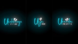 Unnale Uyir Vaalgiren 💔 Po Nee Po 💔 3 🙂 Dhanush 💔 love Failure Whatsapp Status Black Screen Tamil