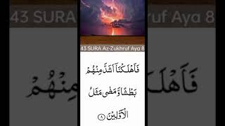 Surah Az Zukhruf  ki tilawat o tajweed sath ayat no 8  سورۂ* زخرف *  کا تلاوت و تجوید کے ساتھ