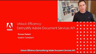 Unlock Efficiency: Demystifying Adobe Document Services API