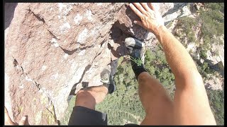 Down climbing 3rd and 1st flatiron   HD 720p