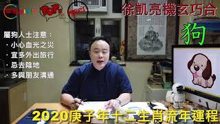 【猴雞狗豬】2020庚子年十二生肖流年運程︱徐凱亮師傅主講《玄異怪談》