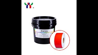 Ceres UV Flexo Ink Warm Red Color | UV Flexo Inks