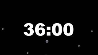 36 Minute Timer with Alarm | Full Screen Minimalist Countdown (HD) – ClockUnit