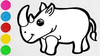 How to Draw a Rhino | Easy Step by Step for Beginners