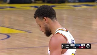 Stephen Curry BEAUTIFUL Pass to Andrew Wiggins - Raptors vs Warriors | March 5, 2020