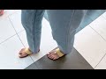 young candid feet flip flops asmr walking in mall beautiful asian girl at mall