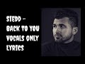 Siedd - BACK TO YOU | Vocals only | Lyrics