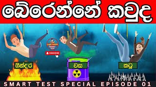 මේවා විසඳුවොත් ඔයා සුපිරිම බුද්ධිමතෙක්😱❤️ | Smart Test special epi:01| Danuma poddi smart test