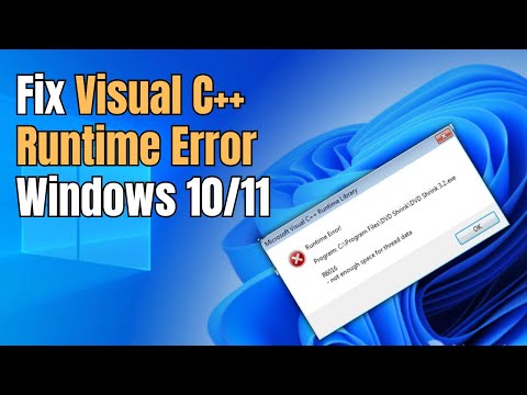 How to Fix Microsoft Visual C++ Runtime Error (Step-by-Step)