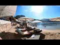 a walk around lindos 360… along pallas beach please watch in 2160s