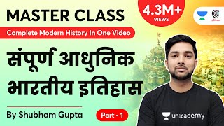 Complete Modern History In One Video | संपूर्ण आधुनिक भारतीय इतिहास एक वीडियो में