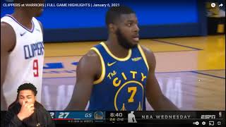TUFF ONE! CLIPPERS at WARRIORS | FULL GAME HIGHLIGHTS | January 6, 2021