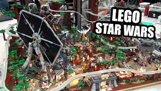 LEGO Ewok Adventure Land with Roller Coaster & Monorail!