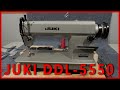 JUKI DDL-5550 Industrial Sewing Machine set up and operation.