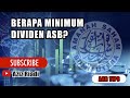 ✅ BERAPA MINIMUM DIVIDEN ASB? TENGOK VIDEO SAMPAI HABIS UNTUK YANG BUAT ASBF