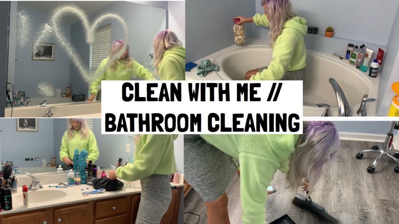 Clean With Me Bathroom Cleaning Youtube