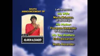 Hilarion Alexander ~ Medium Obituary-