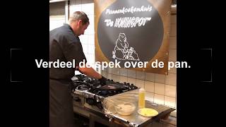 Pannenkoek spek en kaas