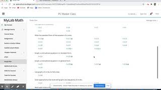 MyMathLab Study Plan