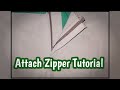 Attach Zipper Tutorial//Ims TV Vlog