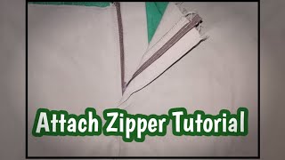 Attach Zipper Tutorial//Ims TV Vlog