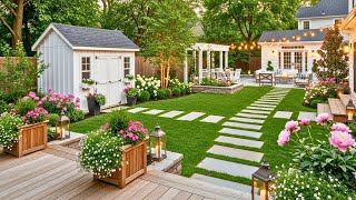 Rustic Farmhouse Backyard Garden Ideas & DIY Hacks to Transform Your Outdoor Space This Season!