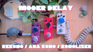 🤑Mooer Delay Comparison | Reecho | Ana Echo | Echolizer(no talking)