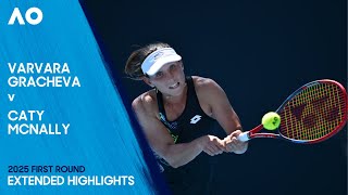 Varvara Gracheva v Caty McNally Extended Highlights | Australian Open 2025 First Round