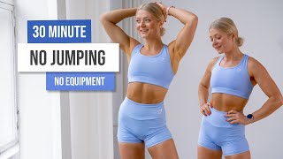 30 MIN LOW IMPACT, NO JUMPING Workout - No Equipment, No Repeat, Apartment Friendly Workout