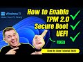 How to Enable TPM 2.0 | Secure Boot | Convert to UEFI | Prepare for Windows 11