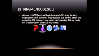Lasso Programming: [string→encodeSQL]