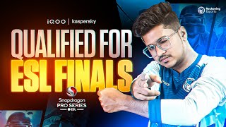 QUALIFIED FOR ESL FINALS || SCRIMS LIVE || GRINDING ON NEW DEVICE || IQOORGExGRAVITY ||