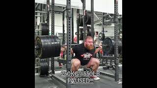 Squat 250KG / 550LB - PAUSED