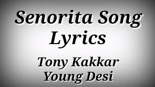 LYRICS Senorita Song - Tony Kakkar,Young Desi | Ak786 Presents