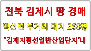 부동산경매 - 전북 김제시 백산면 부거리 대지