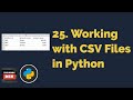 Working with CSV Files in Python | Python Tutorials For Beginners