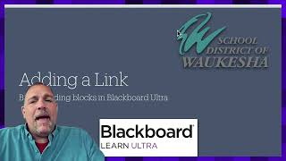 Blackboard Ultra: Adding Links to a Course