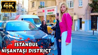 Nişantaşı İstanbul 2023 Lüks Mekan 7 Mart Türkiye Yürüyüş Turu Türkiye Vlogger Seyahat 4K 60FPS