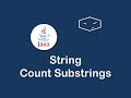string count substrings in java