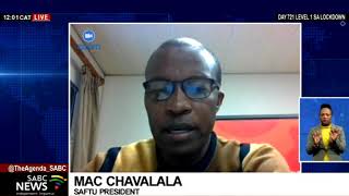 Secretary-General Zwelinzima Vavi rejects SAFTU plans to place him on suspension: Mac Chavalala