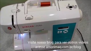 Como Passar a Linha Encher Bobina Na Máquina Singer Stylist 7258