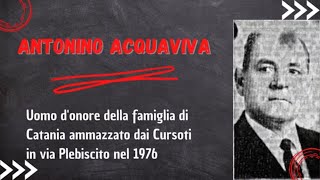 Salvatore Parisi "Turinella" pentito del clan Cursoti si accusa dell'omicidio di Antonino Acquaviva.