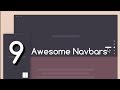 Navbars : 9 Awesome Navbars You must try! | Html Css Javascript Effects & Animations