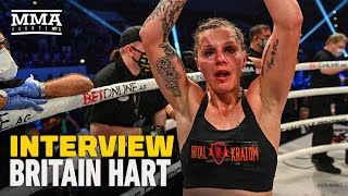BKFC's Britain Hart Explains Viral Post-Fight Interview After Beating Paige VanZant - MMA Fighting