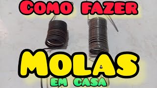 Como fazer molas em casa.@comMarcioMenezes