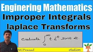 improper integrals by laplace transform example problem =4
