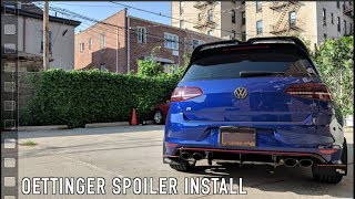 Oettinger Style Spoiler from AliExpress Install | MK7 Golf GTI R