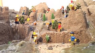 LEGO DAM BREACH VIDEOS PART 18 - SAND CASTLES COLLAPSES